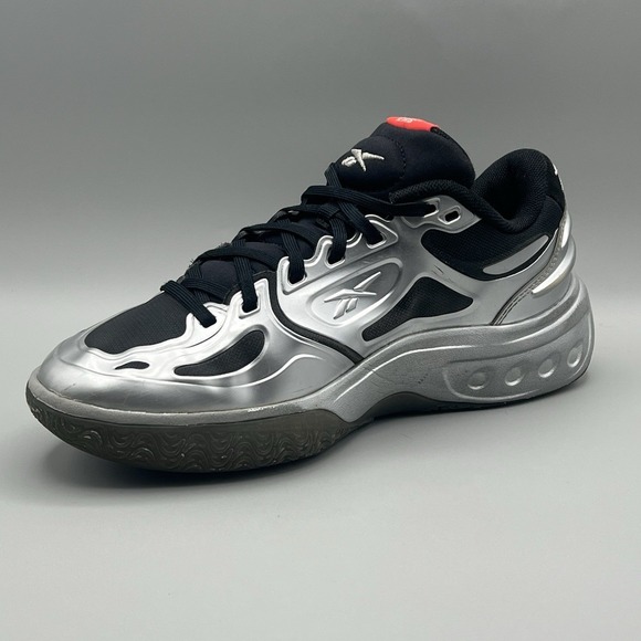 Reebok Engine A Black Silver Basketball Shoes - Men's Youth Size 6 (Angel Reese) - Picture 6 of 8